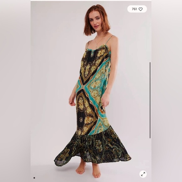 New! Intimately Free People Mojave Mermaid Maxi Slip Dress 10923 - Picture 2 of 14